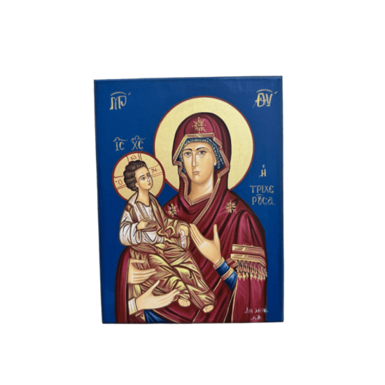 HAGIOGRAPHY PANAGIA TRIHERUSA 14X20 HAGIOGRAPHY PANAGIA TRIHERUSA 14X20