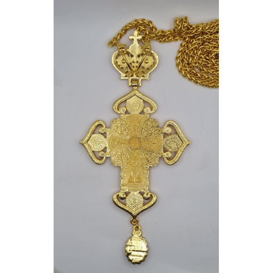 CROSS FOR THE CHEST WITH PRECIOUS STONES CROSS FOR THE CHEST WITH PRECIOUS STONES