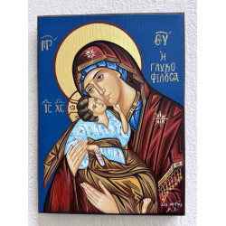 ΕΙΚΟΝΑ ΑΓΙΟΓΡΑΦΙΑ ΠΑΝΑΓΙΑ ΓΛΥΚΟΦΙΛΟΥΣΑ 14X20