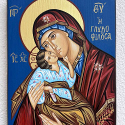 ΕΙΚΟΝΑ ΑΓΙΟΓΡΑΦΙΑ ΠΑΝΑΓΙΑ ΓΛΥΚΟΦΙΛΟΥΣΑ 14X20