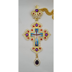 CROSS FOR THE CHEST WITH PRECIOUS STONES