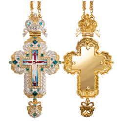 ΕΠΙΣΤΗΘΙΟΣ ΣΤΑΥΡΟΣ ΜΕ ΠΟΛΥΤΙΜΑ ΠΡΑΣΙΝΑ ΠΕΤΡΑΔΙΑ