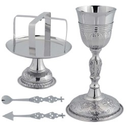 Nickel-Plated Chalice Set