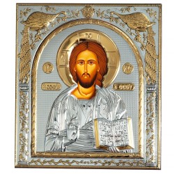 Ασημένια εικόνα Ιησούς Χριστός 15,50 Χ 18 