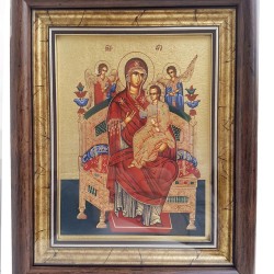 Εικόνα Παναγία η Παντάνασσα σε κορνίζα ξύλινη 22 Χ 26 