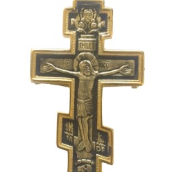 Περιλαίμιος ασημένιος σταυρός ανοιγόμενος (ασήμι 10 γραμμαρίων) 