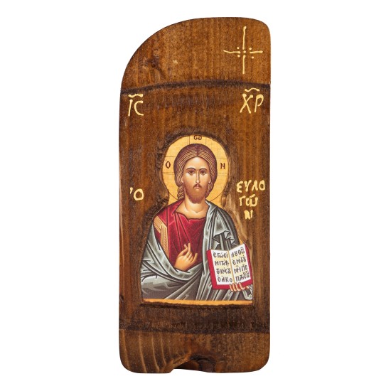 Εικόνα Ιησούς Χριστός σε μασίφ ξύλο 25 Χ 11 