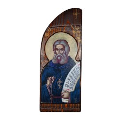 Άγιος Σεραφείμ του Σαρώφ σε μασίφ ξύλο 37 Χ 14,50 