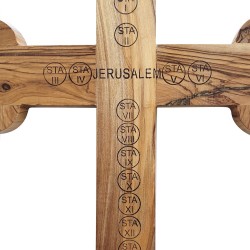 Σταυρός Ιεροσολύμων από ξύλο ελιάς 15 Χ 23