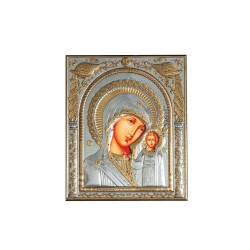 Ασημένια εικόνα (925) Παναγία του Καζάν 15, 5 Χ 18 