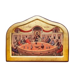 Εικόνα Μυστικός Δείπνος σε μασίφ ξύλο 32 Χ 25