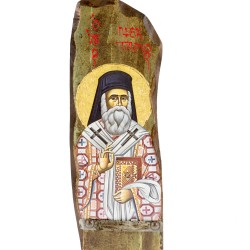 Ξύλινη εικόνα Άγιος Νεκτάριος ο Θαυματουργός 11 Χ 39 